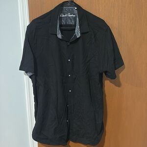 Black Short Sleeve Dress Shirt